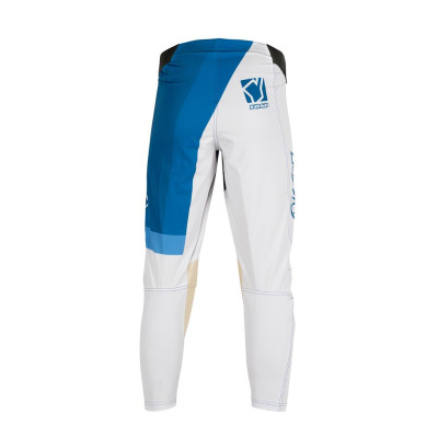 Motokrosové kalhoty YOKO VIILEE bílý / modrý 38