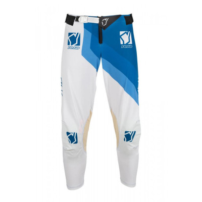 Motokrosové dětské kalhoty YOKO VIILEE bílý / modrý 22
