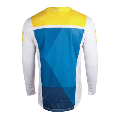 Motokrosový dres YOKO KISA modrý / žlutý S