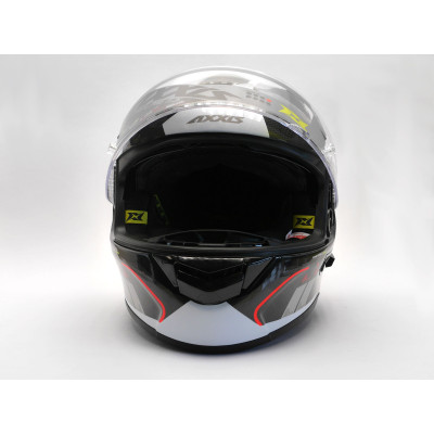 Integrální helma AXXIS RACER GP CARBON SV spike a0 lesklá perleťová bílá XS