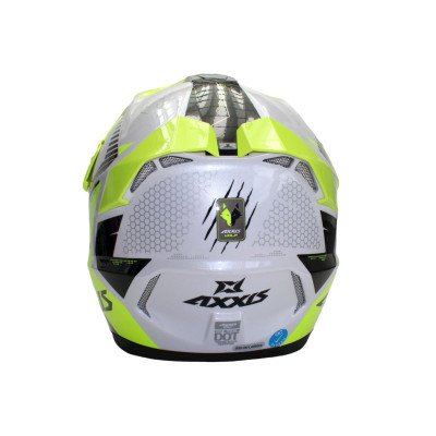 Motokrosová helma AXXIS WOLF ABS star track a3 lesklá fluor žlutá S