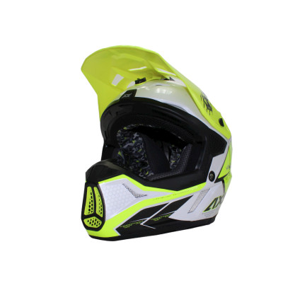 Motokrosová helma AXXIS WOLF ABS star track a3 lesklá fluor žlutá S