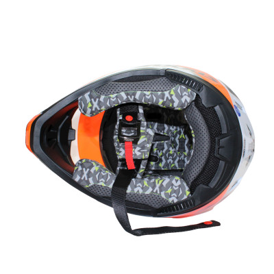 Motokrosová helma AXXIS WOLF ABS star track a4 lesklá fluor oranžová M
