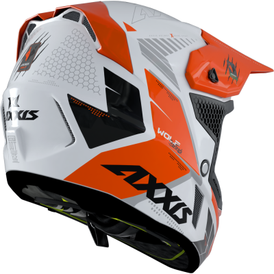 Motokrosová helma AXXIS WOLF ABS star track a4 lesklá fluor oranžová XL