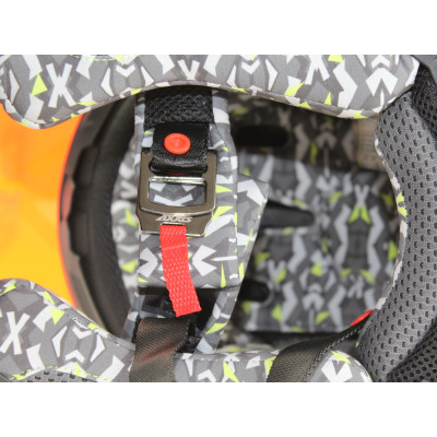 Motokrosová helma AXXIS WOLF ABS star track a4 lesklá fluor oranžová XXL