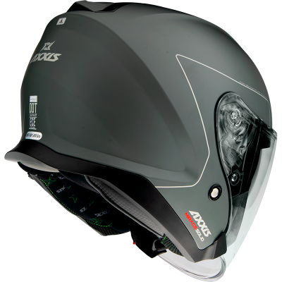 Otevřená helma AXXIS MIRAGE SV ABS solid šedá matná S