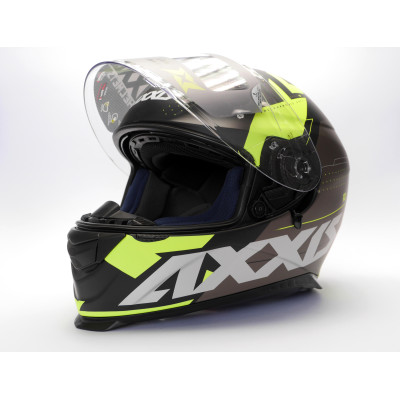 Integrální helma AXXIS EAGLE SV DIAGON D2 matná fluor žlutá XS