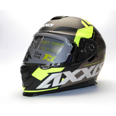 Integrální helma AXXIS EAGLE SV DIAGON D2 matná fluor žlutá XS