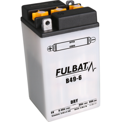 Konvenční motocyklová baterie FULBAT B49-6 Včetně balení kyseliny
