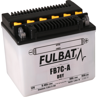 Konvenční motocyklová baterie FULBAT FB7C-A (YB7C-A ) Včetně balení kyseliny
