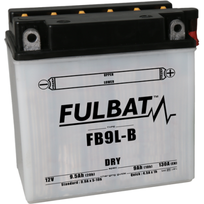 Konvenční motocyklová baterie FULBAT FB9L-B (12N9-3B) (YB9L-B) Včetně balení kyseliny