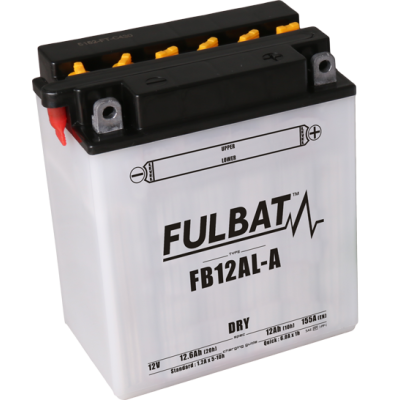 Konvenční motocyklová baterie FULBAT FB12AL-A (YB12AL-A) Včetně balení kyseliny