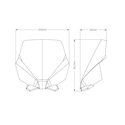 Plexi štít PUIG NEW. GEN SPORT 20505F tmavá kouřová