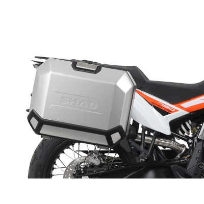 Kompletní sada bočních hliníkových kufrů SHAD TERRA 36L/47L, včetně montážní sady SHAD KTM Adventure 790 (R)