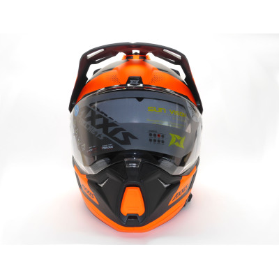 Enduro helma AXXIS WOLF DS roadrunner B4 matná fluo oranžová M