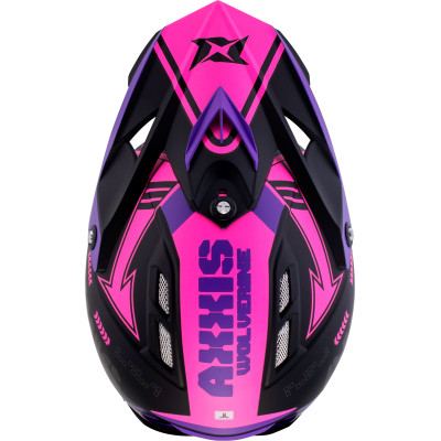 MX helmet kids AXXIS WOLVERINE B8 matt pink YL