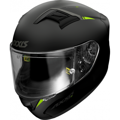 Integrální helma AXXIS GP RACER SV FIBER SOLID fluo žlutá XL