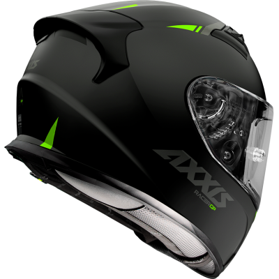 Integrální helma AXXIS GP RACER SV FIBER SOLID fluo žlutá XL