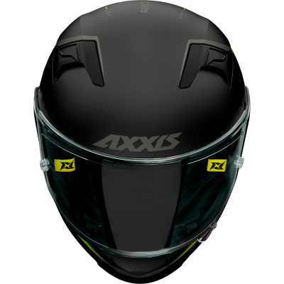 Integrální helma AXXIS GP RACER SV FIBER SOLID fluo žlutá XXL