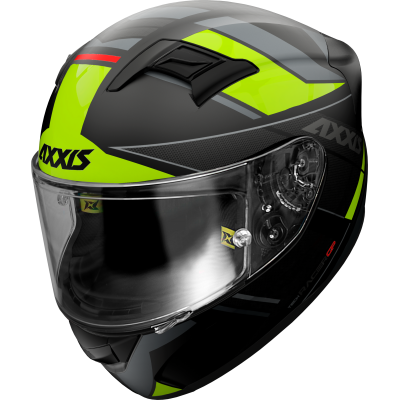 Integrální helma AXXIS GP RACER SV FIBER TECH matná fluo žlutá S