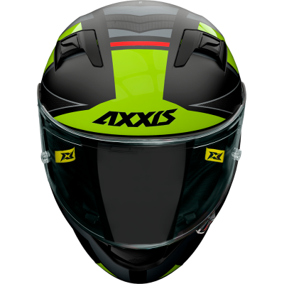 Integrální helma AXXIS GP RACER SV FIBER TECH matná fluo žlutá L