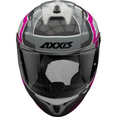 Integrální helma AXXIS DRAKEN S cougar gloss fluor pink XL