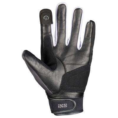 Klasické rukavice iXS EVO-AIR X40464 černo-tmavě šedo-bílá L