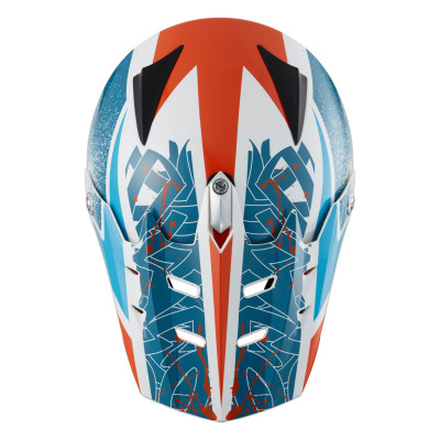 Dětská motokrosová helma iXS iXS278 KID 2.0 X12703 bílo-modro-oranžová 50