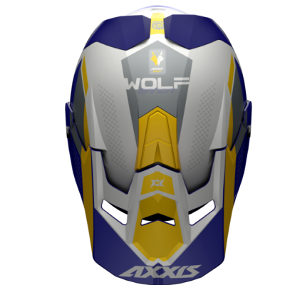 Motokrosová helma AXXIS WOLF bandit c3 matt yellow S