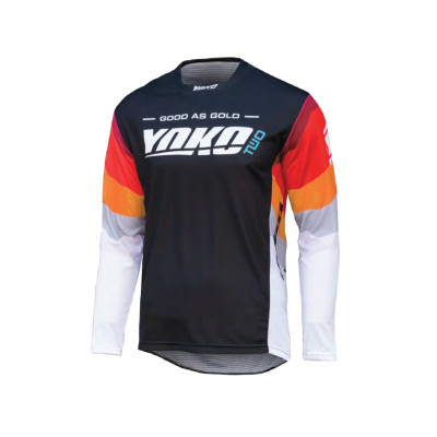 Motokrosový dres YOKO TWO černo/bílo/červené XL