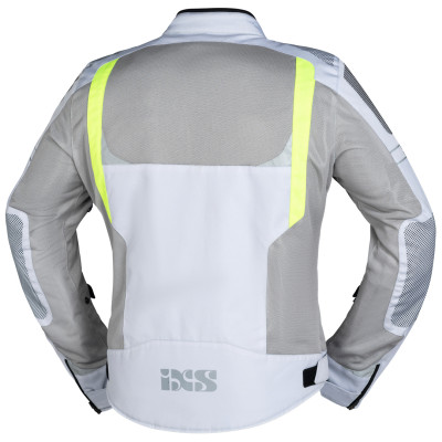 Sports jacket iXS TRIGONIS-AIR X51063 light grey-grey-yellow fluo L