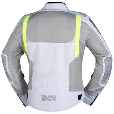 Sports jacket iXS TRIGONIS-AIR X51063 light grey-grey-yellow fluo XL