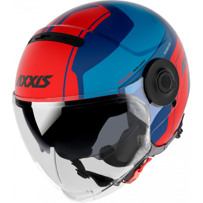 Otevřená helma AXXIS RAVEN SV ABS milano matt blue red M