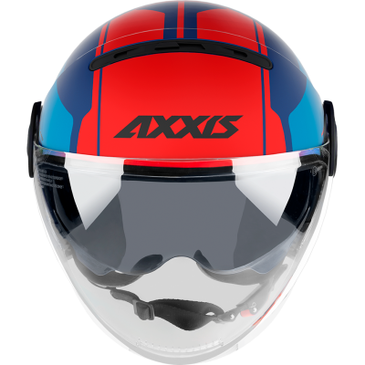 Otevřená helma AXXIS RAVEN SV ABS milano matt blue red M