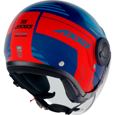 Otevřená helma AXXIS RAVEN SV ABS milano matt blue red XXL