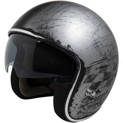 Otevřená helma iXS iXS77 2.5 X10064 matt silver - black XS