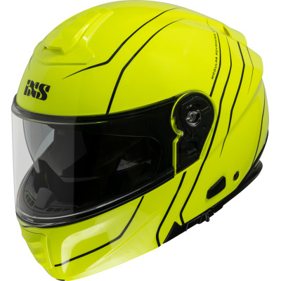Flip-up helmet iXS iXS 460 FG 2.0 X15901 neon yellow - black 2XL