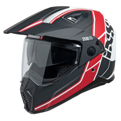 Enduro helma iXS iXS 208 2.0 X12025 červeno-černo-bílý XS