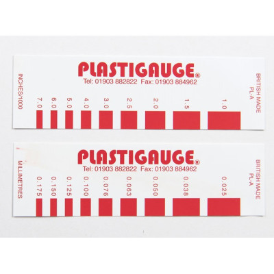 Plastigage-měření tolerance ložisek (různé velikosti)