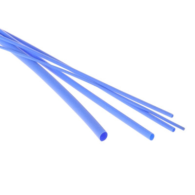 Bužírky - hadičky smršťovací, různé rozměry, délka 1 m, polyetylen - modrá