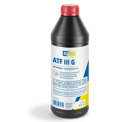 Převodový olej, kapalina do posilovačů řízení ATF III G, různé objemy - Cartechnic