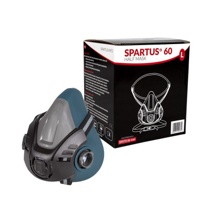 Polomaska ochranná, dýchací, bez filtrů - SPARTUS® 60 (velikost L)