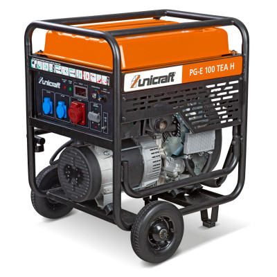 Benzínová elektrocentrála 11000 W, 3 zásuvky (2x 230 V, 1x 400 V) Unicraft PG-E 100 TEA H