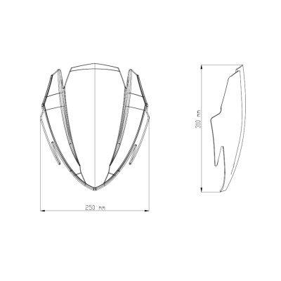 Plexi štít PUIG NEW. GEN SPORT 9435H kouřová