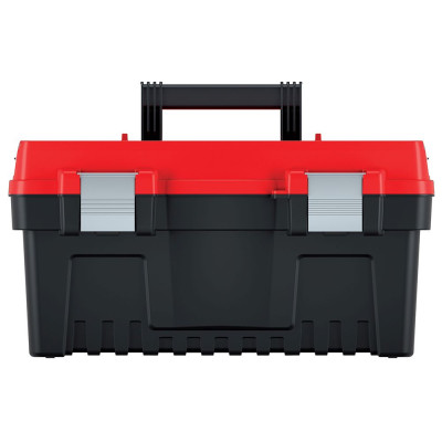 Kufr na nářadí 476 x 260 x 256 mm, kovové zámky, červeno černý - Kistenberg