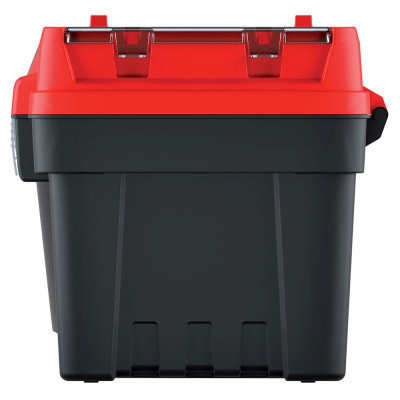 Kufr na nářadí 476 x 260 x 256 mm, kovové zámky, červeno černý - Kistenberg