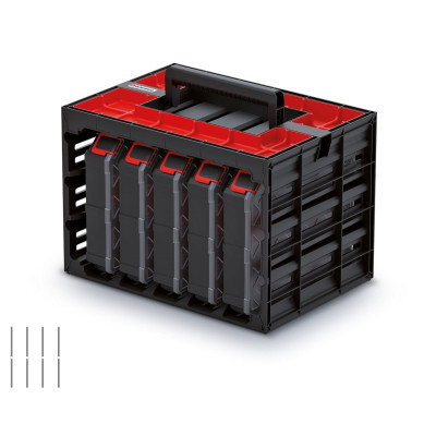 Skříňka s 5 organizéry (přepážky), 415 x 290 x 290 mm - Kistenberg