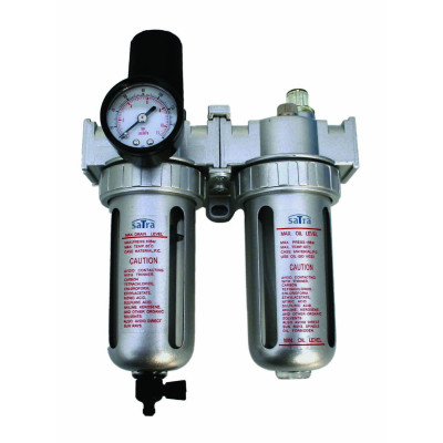 Regulátor tlaku vzduchu 1/2", 10 bar, s vysoušečem a přimazáváním - ASTA