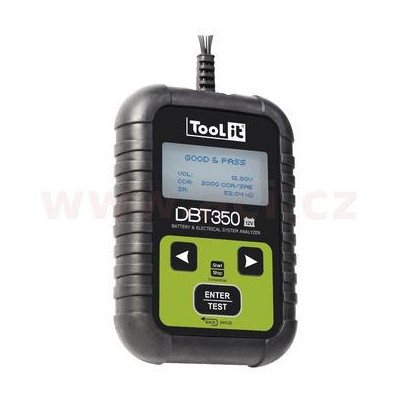 Tester baterií, napětí, proud, dobíjení, 12 V, 7 - 230 Ah,  DBT350 START/STOP, menu v češtině