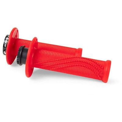 Gripy lock-on R20 Wave (BETA RR 125-530), RTECH (neon červené, 1 pár)